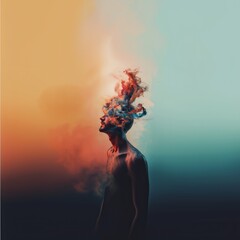 a graphic simulation of ADHD - Generative AI	