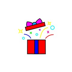 Obraz premium Gift box icon