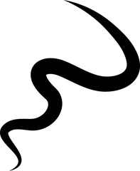 Bold curved lines. Elements for decoration