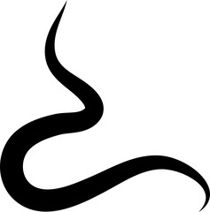 Bold curved lines. Elements for decoration