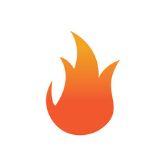 Fire logo design illustration and fire symbol