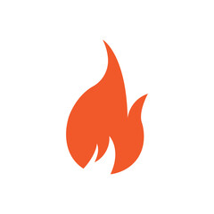 Fire logo design illustration and fire symbol