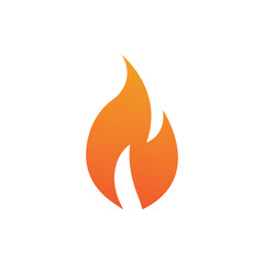 Fire logo design illustration and fire symbol
