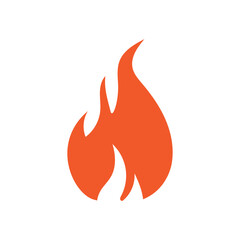 Fire logo design illustration and fire symbol