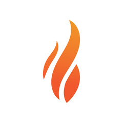 Fire logo design illustration and fire symbol