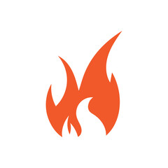 Fire logo design illustration and fire symbol