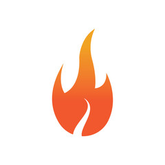 Fire logo design illustration and fire symbol