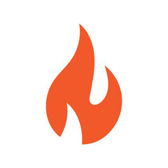 Fire logo design illustration and fire symbol