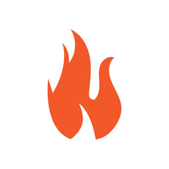 Fire logo design illustration and fire symbol