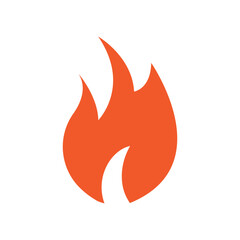 Fire logo design illustration and fire symbol