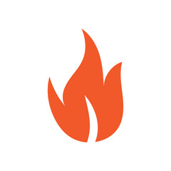 Fire logo design illustration and fire symbol