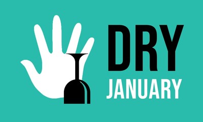 Dry January with spilled glass of wine isolated on green background. 