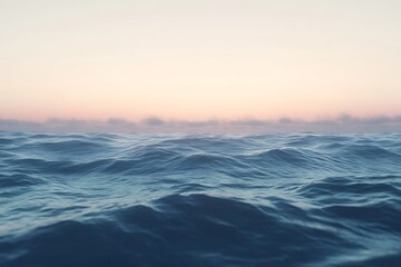 Obraz premium Serene Ocean at Dawn: A Tranquil Seascape