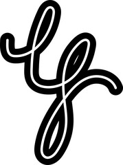  Line bold spiral various abstract shape for children, festive, celebration