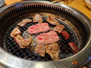 The Japanese chops on grill