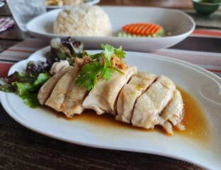 Singapore chicken rice