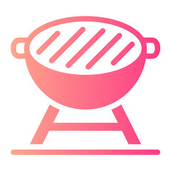 bbq gradient icon