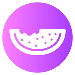 watermelon gradient icon