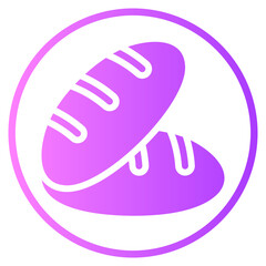 bread gradient icon