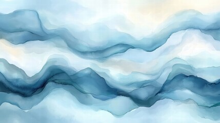 Obraz premium Abstract Blue Wave Background