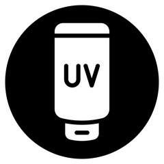sunscreen glyph icon
