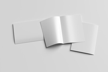 A4 BI FOLD BLANK MOCKUP