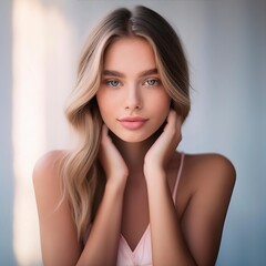 Naklejka premium Portrait of a young girl