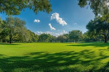Obraz premium Scenic city park view