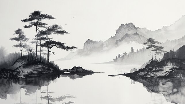 水墨画 Images – Browse 24,880 Stock Photos, Vectors, and Video