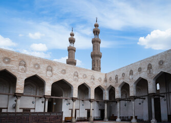 the Al-Azhar Mosque in Cairo, Egypt.