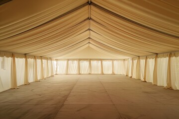 Fototapeta premium Spacious tent for events like conferences weddings and parties