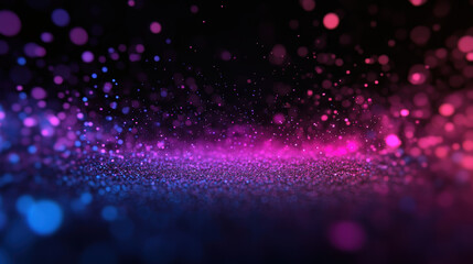 Vibrant gradient of pink and blue dots creating mesmerizing background effect