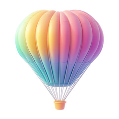 Fototapeta premium Colorful Gradient Hot Air Balloon