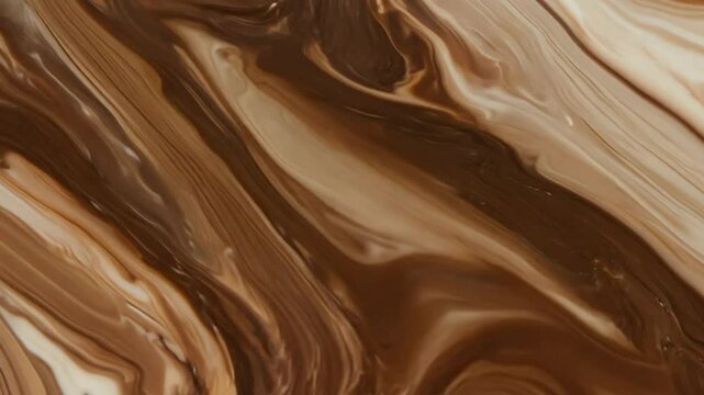 Mocha Marble Pattern with Creamy Coffee Streaks