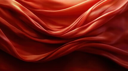 Obraz premium Abstract Red Draped Fabric Texture
