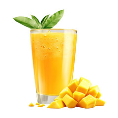 Refreshing Mango Juice with Fresh Chunks