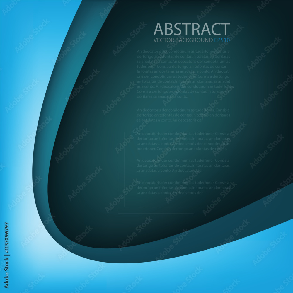 Fototapete graphic vector curve line overlap background for text and message design