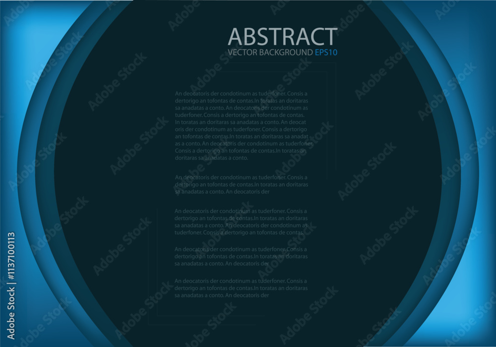 Fototapete graphic vector curve line overlap background for text and message design