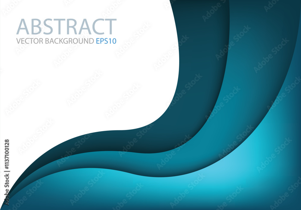 Fototapete graphic vector curve line overlap background for text and message design