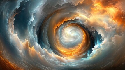 Abstract Swirling Cloudscape