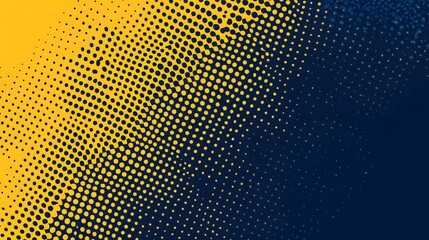 Abstract yellow and blue dotted pattern design