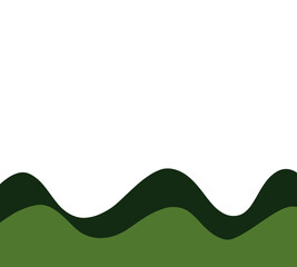 abstract green dark wave