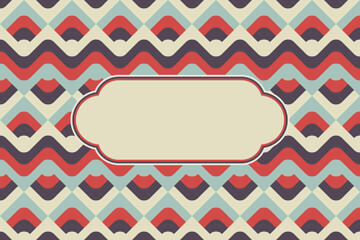 abstract geometric pattern background, square pattern background, wave pattern with vintage colors