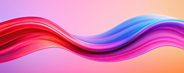 Wave abstract background idea. Vibrant wave pattern blending colors creates a dynamic visual effect.