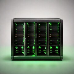 server rack mounted on a rack