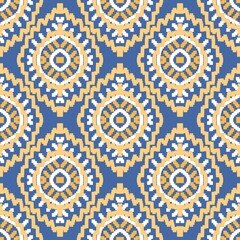 pattern flowerdamask ethnic boho American ikat texture tribal geometric background mandalas