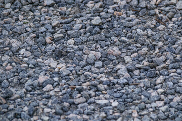stones on a gravel road in Rio de Janeiro.