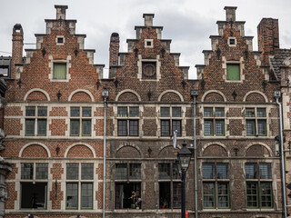 Fototapeta premium photograph of a street in Ghent. Belgium