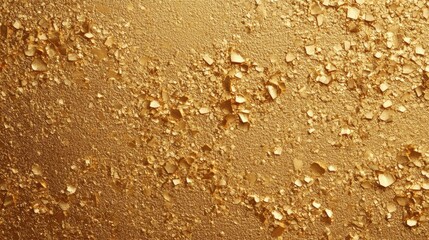 Textured golden surface with shimmering flakes