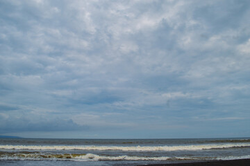 clouds over the sea. sky over the sea.